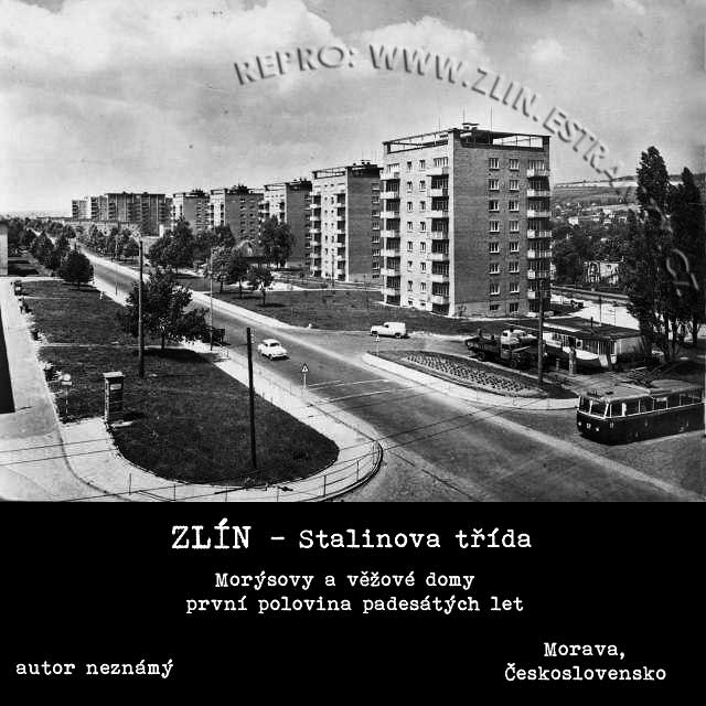 Zlín - Stalinova třída - východ