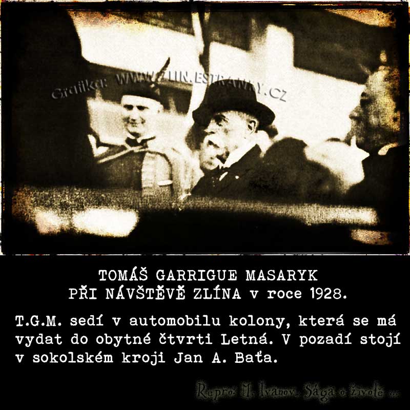 J.A. Baťa a T.G. Masaryk 1928