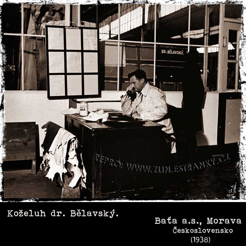 Baťa a.s. - koželuh dr. Bělavský (1938)
