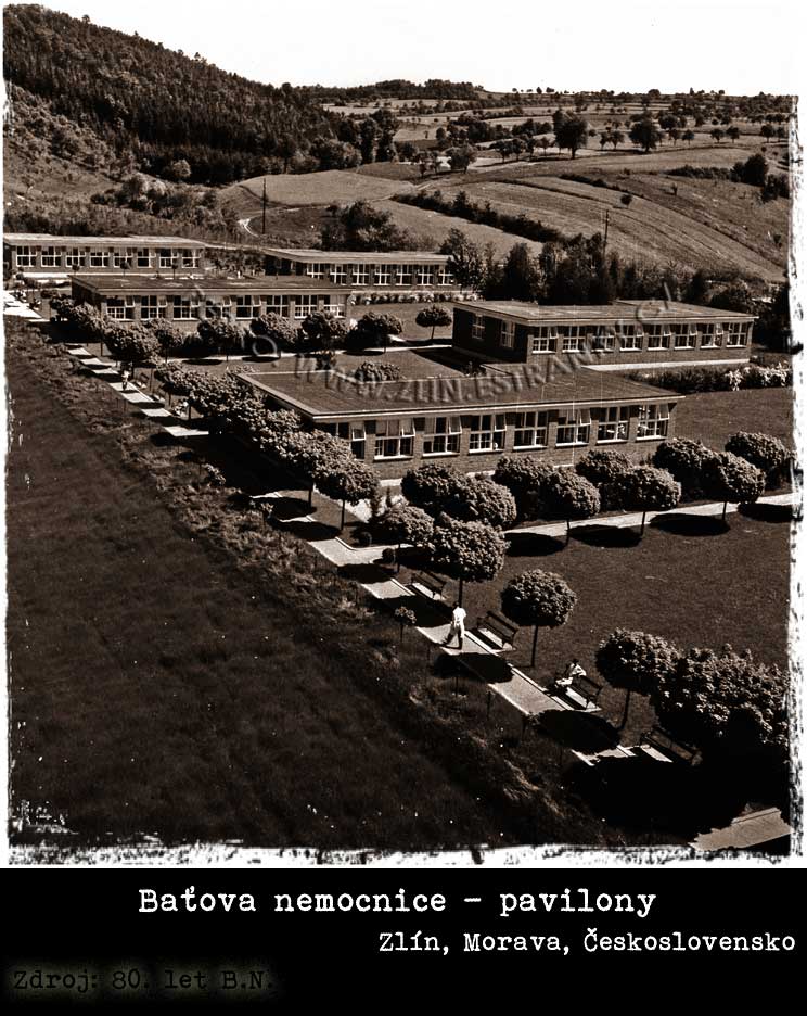 Baťova nemocnice - přízemní pavilony
