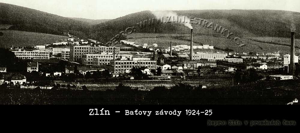 Zlín - Baťovy závody v letech 1924/25